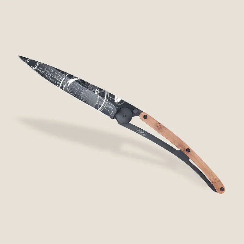 Versand Am Gleichen Tag deejo 37g Messer - Wacholderholz