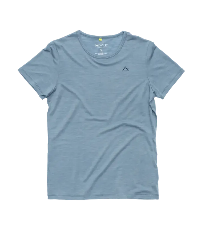 Schnäppchen Devold Active Tee Woman Skyblue