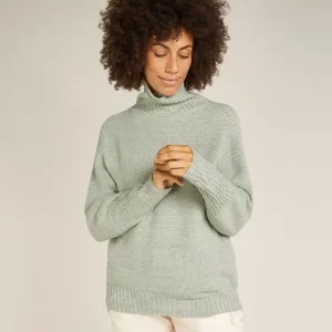 Saisonangebot Icebreaker Seevista Rollkragenpullover - Ashen / Moss