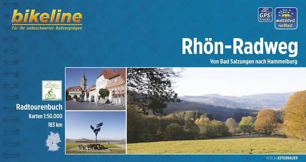 Bestpreis bikeline Rhön-Radweg Rennsteig-Radweg