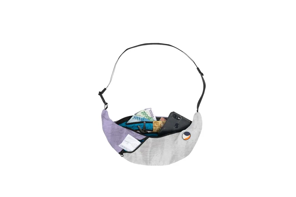 Nur Heute Ticket to the Moon Sling Bag Purple