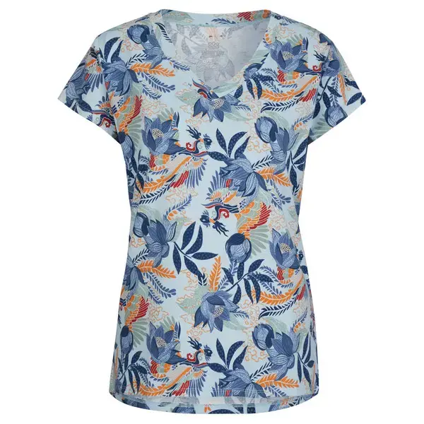 Sherpa Adventure Gear Neha V Neck Tee W Seaport Blue Peacock Super-Preis