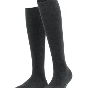 Ausverkauf Falke Kniestrümpfe Merino OK Anthra/Mel 37/38