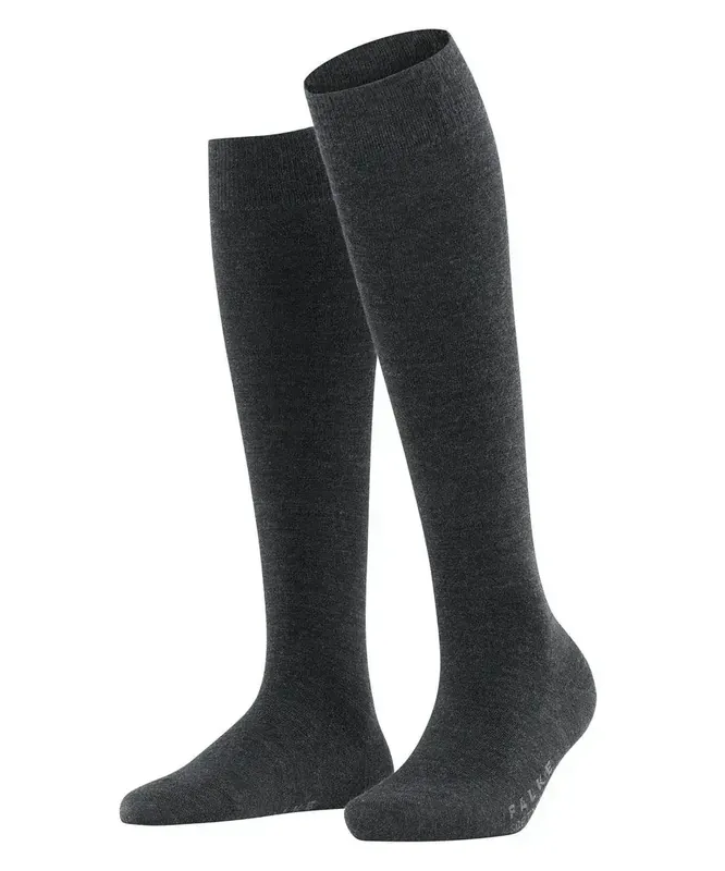 Ausverkauf Falke Kniestrümpfe Merino OK Anthra/Mel 37/38