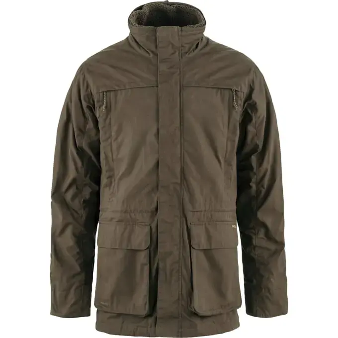 Solange Der Vorrat Reicht Fjällräven Barents 3In1 Hydratic Jacket Dark Olive