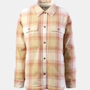 Marmot Ridgefield Sherpa Flannel Shirt W Light Oak/Papyrus Angebot
