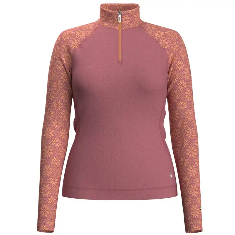 Sofort Bestellen Smartwool Classic Thermal 1/4 Zip Woman - Garden Pink