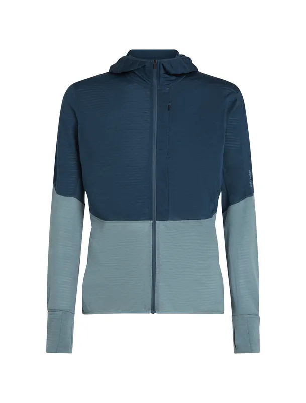 Expressversand Icebreaker 200 Real Fleece Descender LS Abyss/Blue Ash/Cb