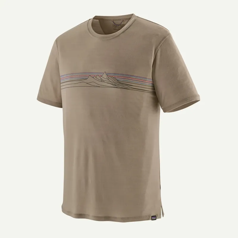 Patagonia Capilene Cool Merino Blend Graphic Shirt - Seabird Grey Versand Am Gleichen Tag