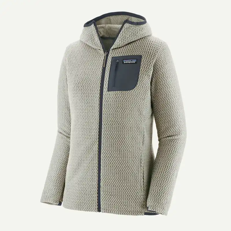 Patagonia R1 Air Full-Zip Hoody Women - Wool White Billig