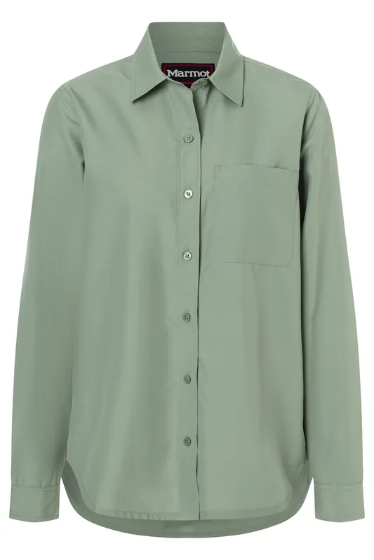 Marmot Hemd Airexchange Solarshield - W Agate Green Solange Der Vorrat Reicht