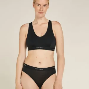 Icebreaker 125 Cool Lite Sprite Racerback Bra W Black Zertifiziert