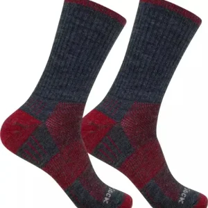 Meistverkauft Wrightsock Escape Merino grey fire red