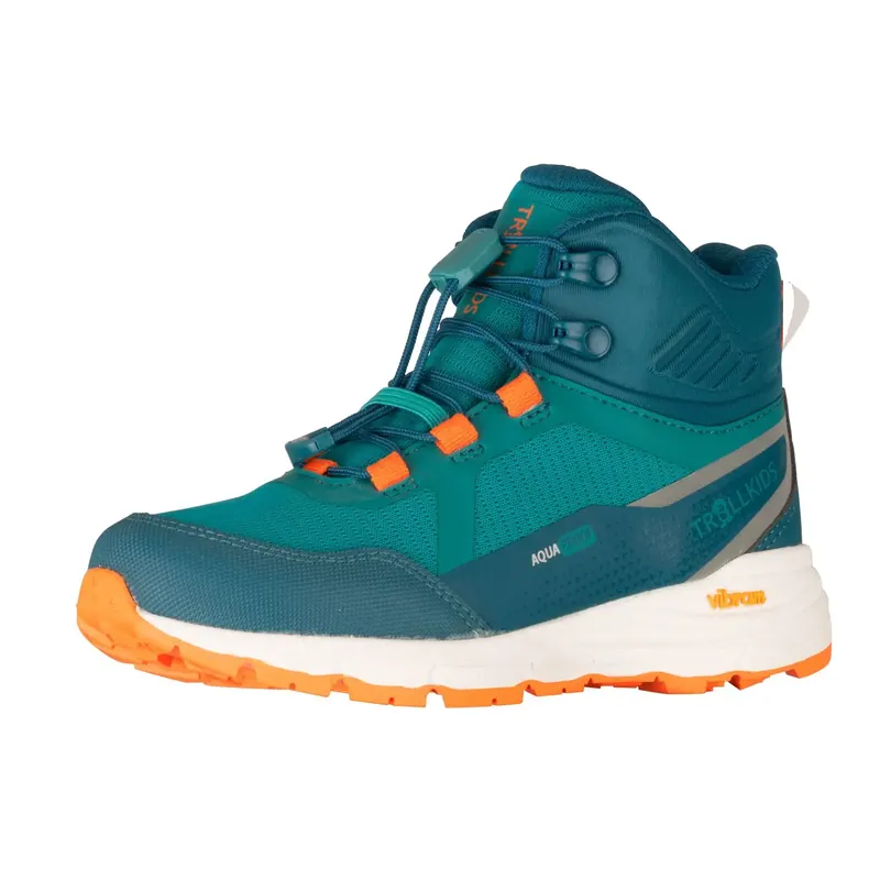 Trollkids Kids Skarvan Hiker Mid XT - Green/Sun Top-Seller