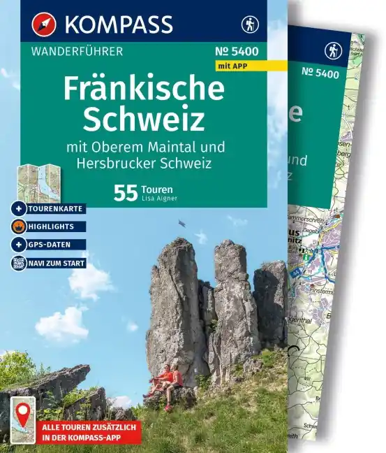 Neu Im Sortiment Kompass-Verlag WK 5400 Fränkische Schweiz