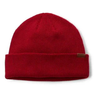 Must-Have Columbia Portside Fisherman Beanie Red Dahlia