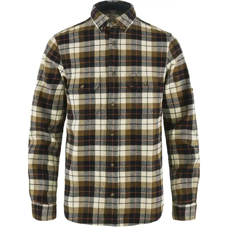Fjällräven Singi Heavy Flannel Shirt White/Navy Versand Am Gleichen Tag