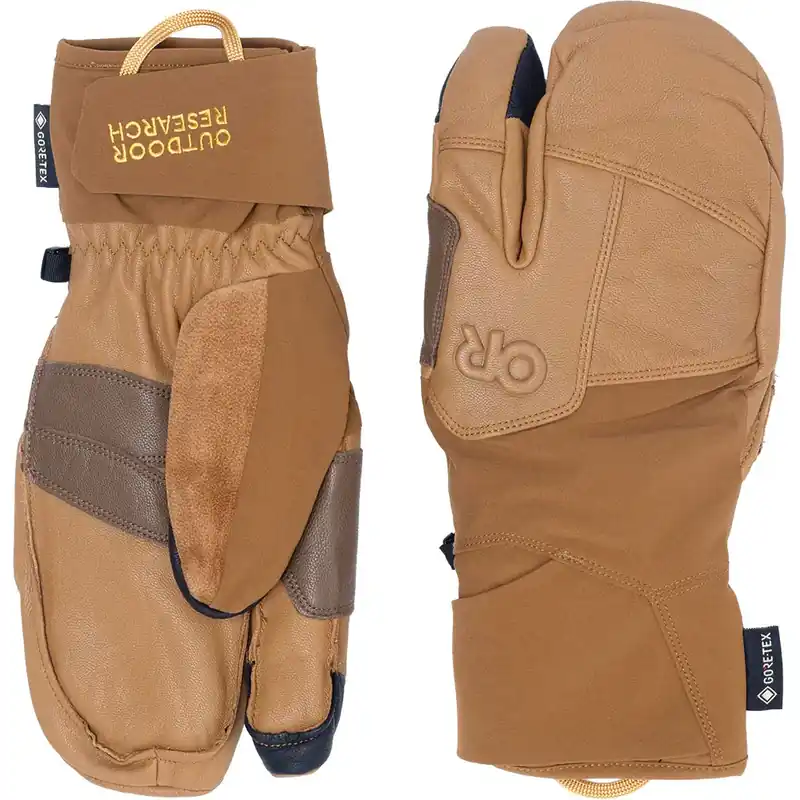 Beliebt Outdoor Research Team Gore Tex 3 Finger Gloves Dark Natural