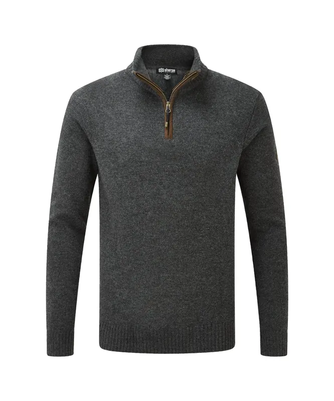 Sherpa Adventure Gear Kangtega 1/4 Zip Sweater Charcoal Schnäppchen