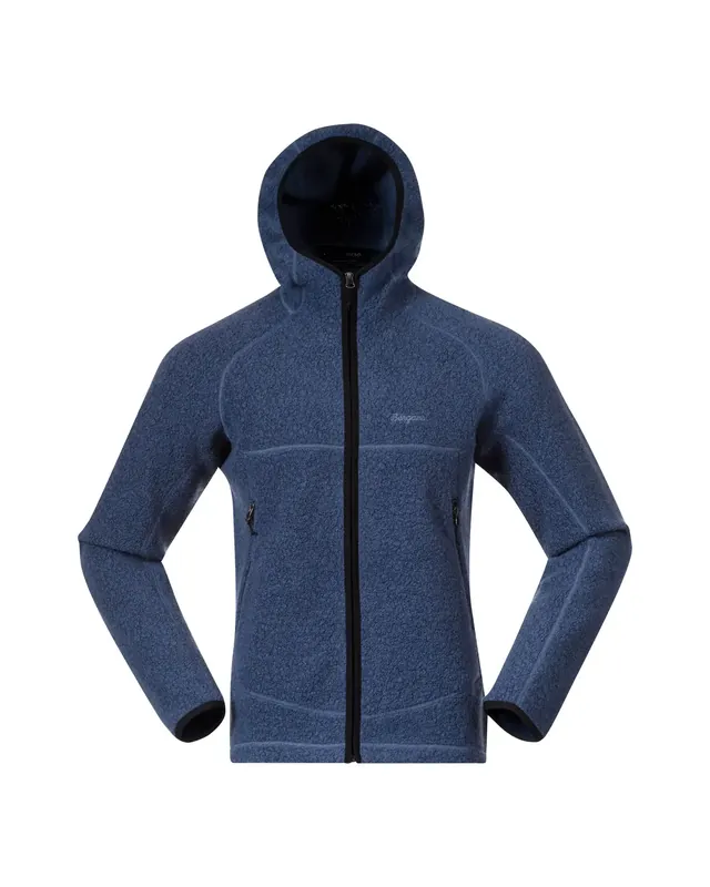 Preiswert Bergans Vaagaa Merino Terry Midlayer Hoodie Granite Blue