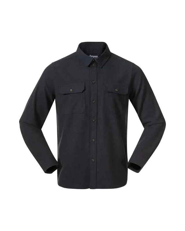 Bergans Nordmarka Flannel Shirt Navy Blue Knallerangebot