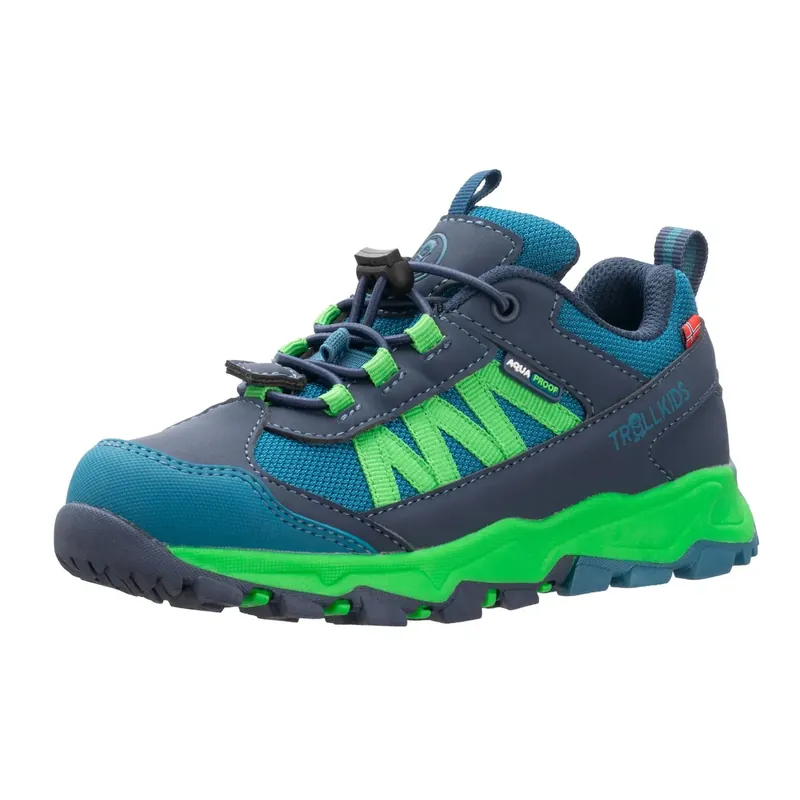 Markenware Trollkids Kids Tronfjell Hiker Low Blue/Green