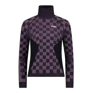 Zertifiziert Mons Royale Ascender Seammock Neck LS W Mauve/Black