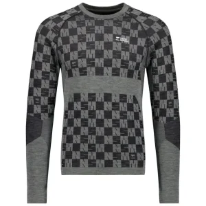 Schnäppchen Mons Royale Ascender Seamless LS Dried Sage/Black