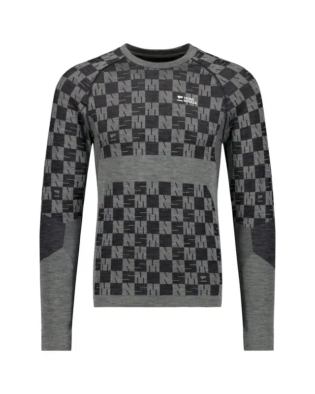 Schnäppchen Mons Royale Ascender Seamless LS Dried Sage/Black