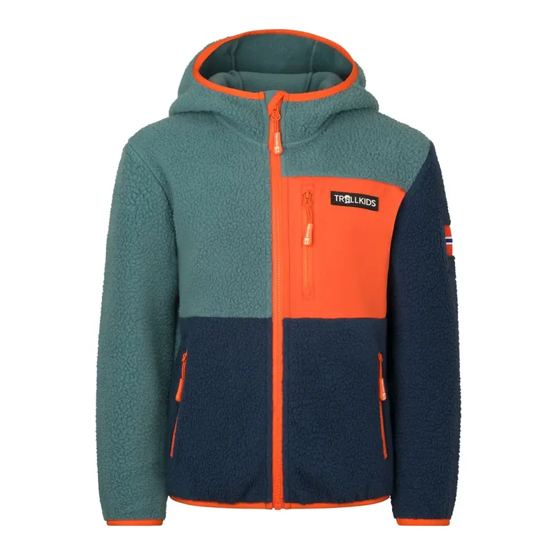 Garantierte Lieferung Trollkids Kids Aurlandsfjord Jacket Blue/Orange