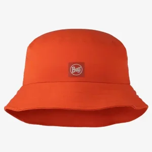 Buff Adventure Bucket Hat Solid Poppy Neu