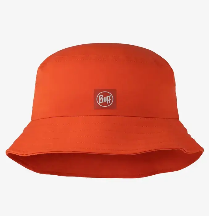 Buff Adventure Bucket Hat Solid Poppy Neu
