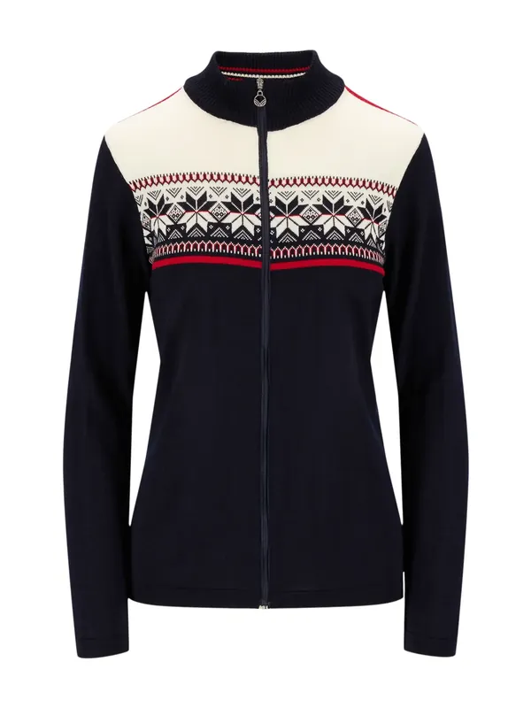 Dale of Norway Liberg Jacket - Women - Marine/White/Berry Schnäppchen