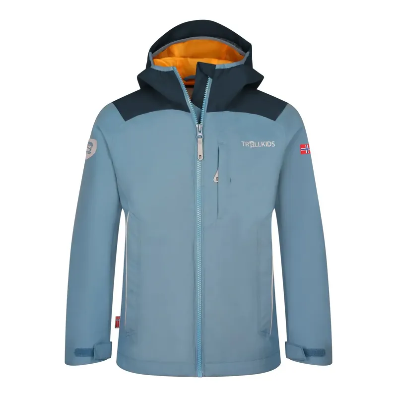 Trollkids Kids Bergen Jacket - Blue/Black/Mango Begrenztes Angebot