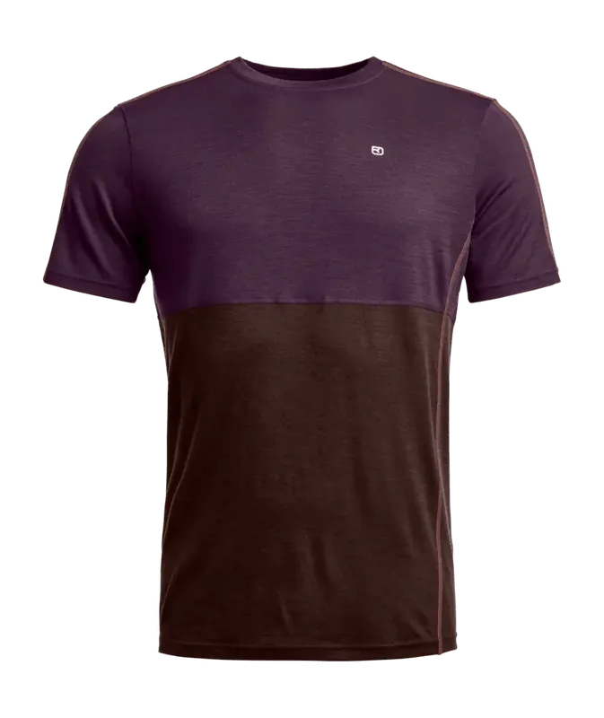 Rabatt Ortovox 185 Rockn Wool SS Dark Wild Berry