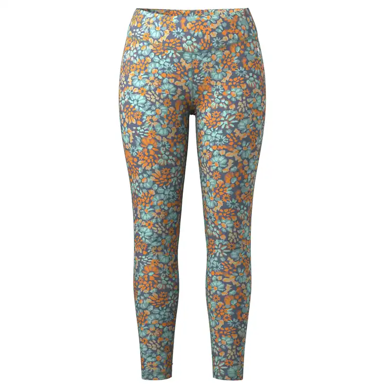 Heißes Angebot Smartwool Classic Thermal Base Layer Bottom Women - Pacific Blue Floral
