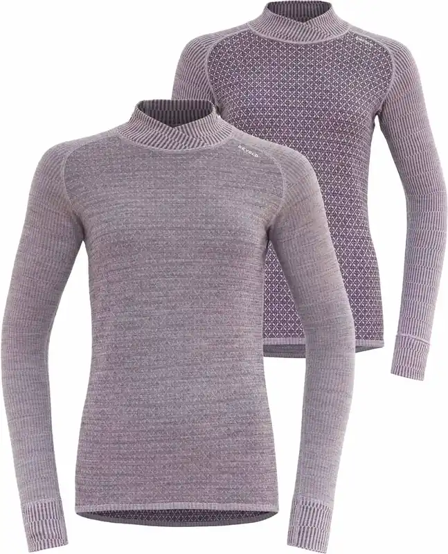 Devold Kvitegga Merino 230 Crossneck-W-Orchid Schneller Versand