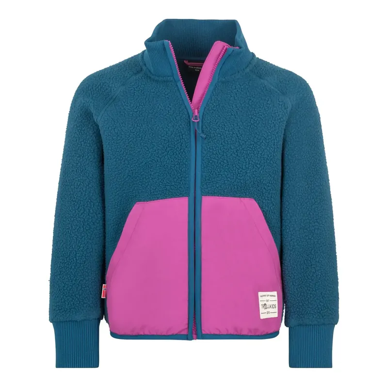 Trollkids Girls Vega Jacket Madeira Blue/Berry Nur Heute