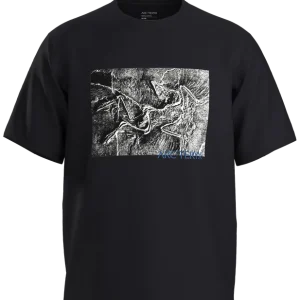 Arc‘teryx Kragg Cotton Lithograph SS Black Top-Seller