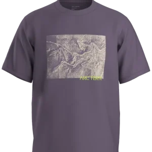 Expressversand Arc‘teryx Kragg Cotton Lithograph SS Lt Moondrop