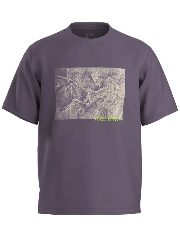Expressversand Arc‘teryx Kragg Cotton Lithograph SS Lt Moondrop