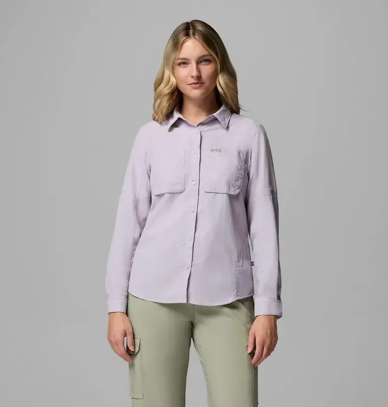 Columbia Skien Valley LS Shirt W Purple Must-Have