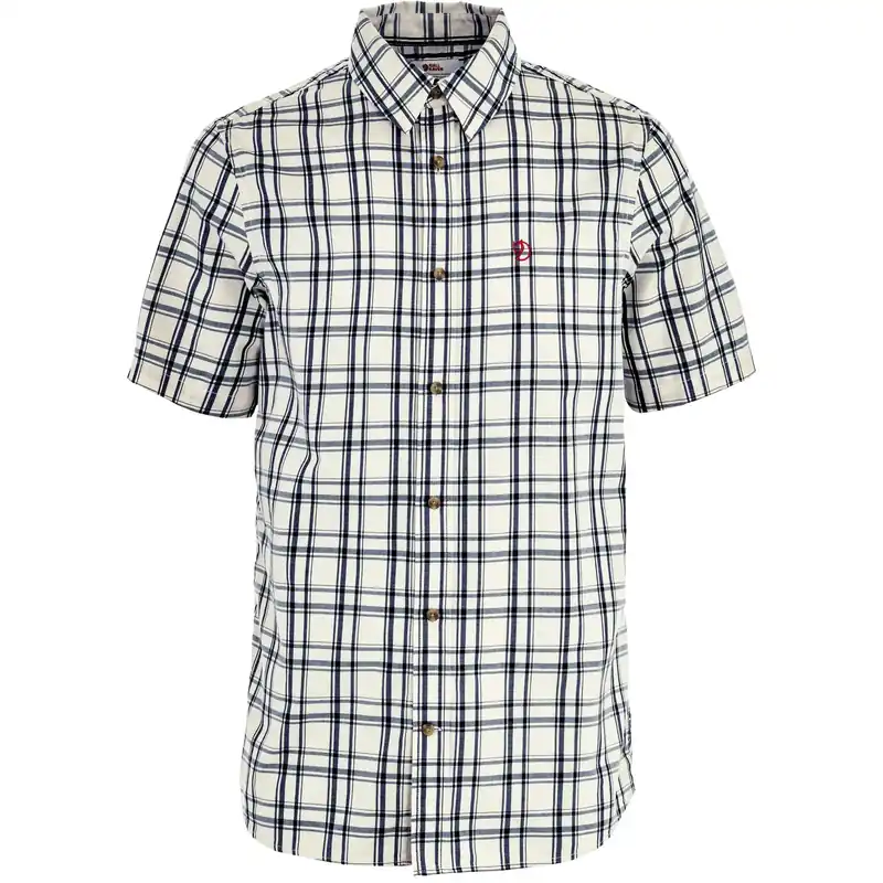 Fjällräven Övik Lite Shirt SS Chalkwhite/Dark Navy Bestpreis