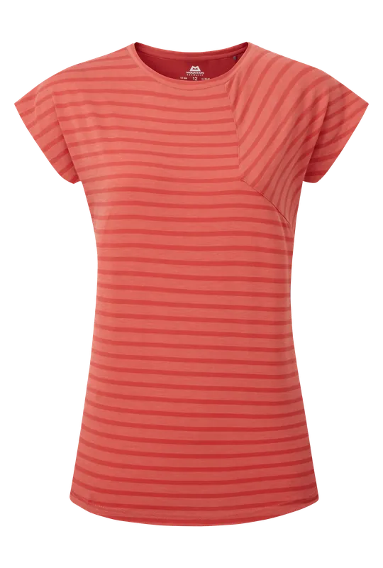 Mountain Equipment Silhouette Tee W Rosewood Stripe Neuheit