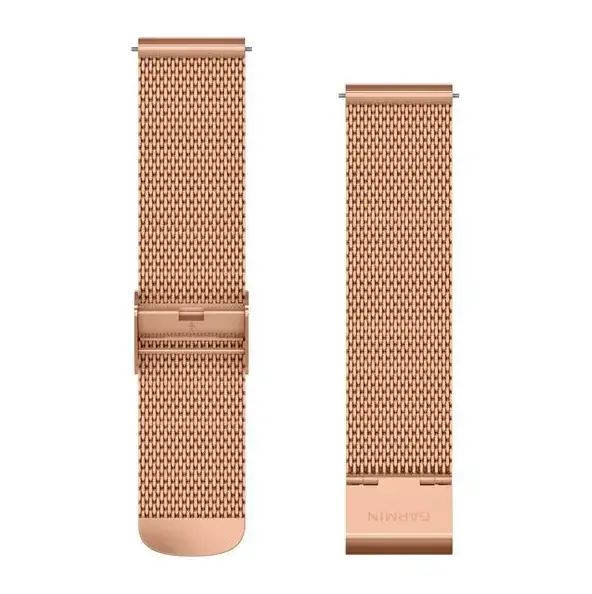 Garmin 20mm Quickrelease Armband Edelstahl Rose Geprüft