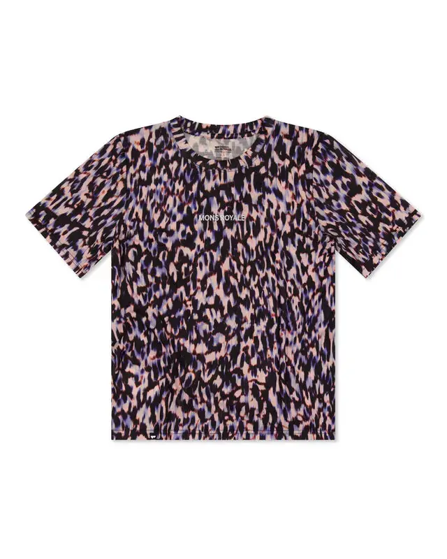 Mons Royale Icon Merino T-Shirt W Rock Leopard Neue Kollektion