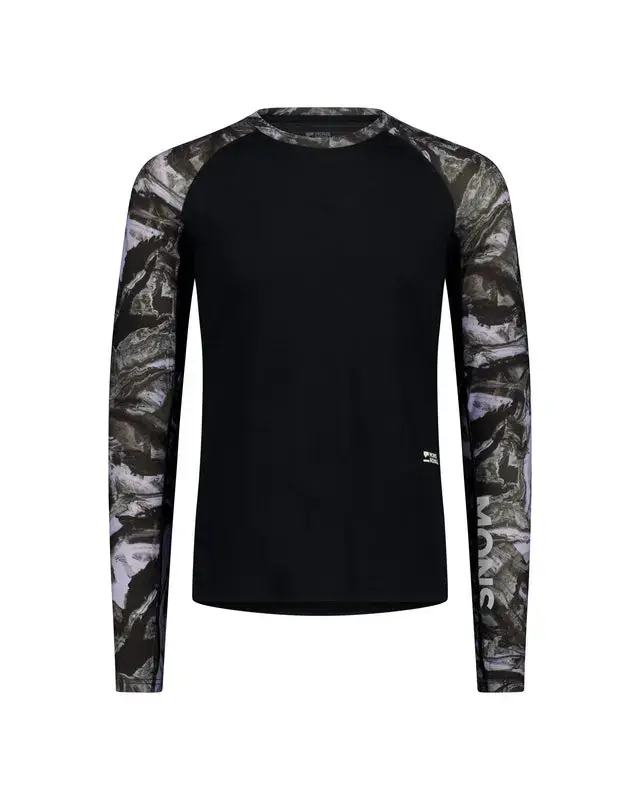 Mons Royale Temple Merino LS Rock Camo/Black Sonderangebot