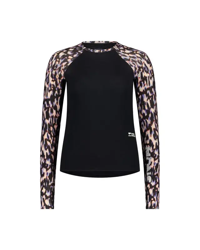 Neu Im Sortiment Mons Royale Bella Merino LS W Rock Leopard/Black