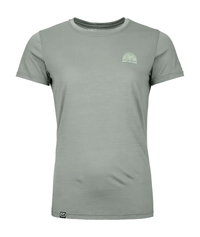 Ortovox 120 Cool Tec Mountain Stripe T-Shirt W Green Sage Direktkauf