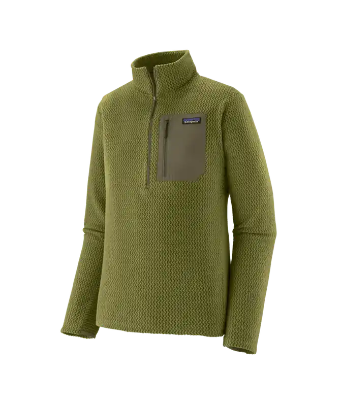 Patagonia R1 Air Zip Neck Caper Green Billig